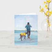 Wanderkarte des Greyhound Hundes Karte (Gelbe Blume)