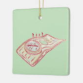 Wanderkompass Keramikornament (Links)