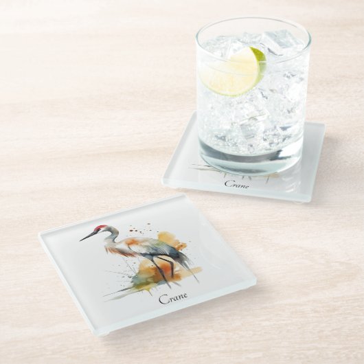 Wanderkran, Brauch Glasuntersetzer (Schrägansicht)