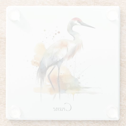 Wanderkran, Brauch Glasuntersetzer (Rückseite)