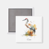 Wanderkran, Brauch Magnet (Vorderseite/Rückseite)