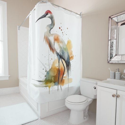 Wanderkran Duschvorhang (Beispiel)