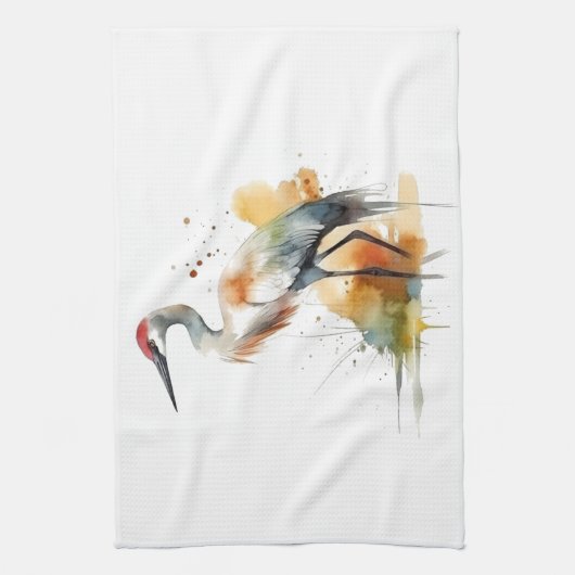 Wanderkran Geschirrtuch (Vertikal)