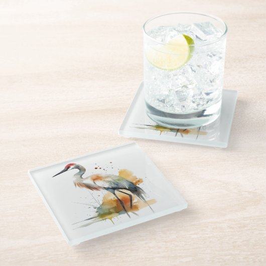 Wanderkran Glasuntersetzer (Schrägansicht)