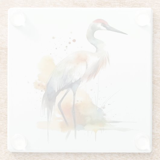 Wanderkran Glasuntersetzer (Rückseite)