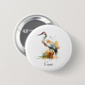 Wanderkranich, individuell button (Vorne & Hinten)