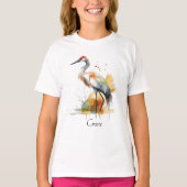 Wanderkranich, individuell T-Shirt (Vorderseite)