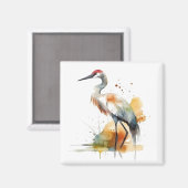 Wanderkranich Magnet (Vorderseite/Rückseite)