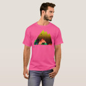 Wanderlandschaft Design Regenbogen Berg T-Shirt (Vorne ganz)