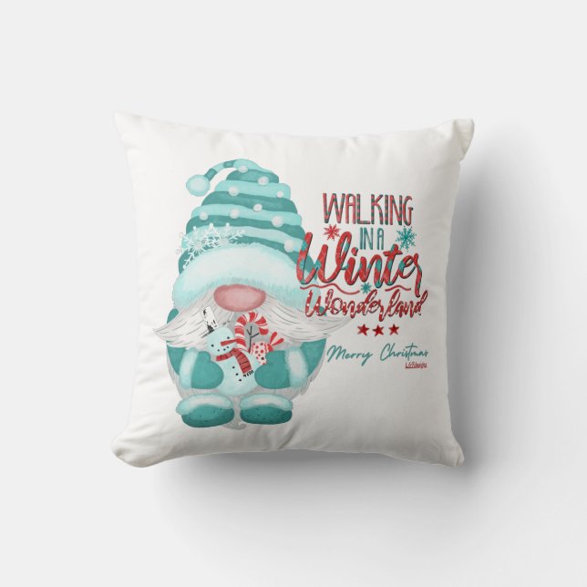 WANDERLANDWONDERLAND - WANDERND - WUNDERBARE WUNDE KISSEN (Vorderseite)