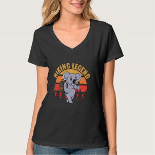 Wanderlegende Koala Hiker Retro Vintager Sonnenunt T-Shirt