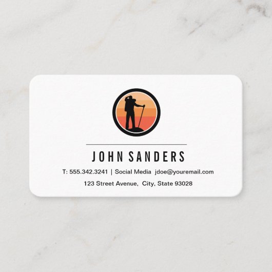 Wanderlogo Visitenkarte (Vorderseite)