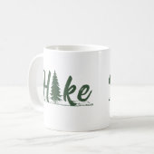Wanderlogowanderungen mit Kiefernwald Kaffeetasse (Vorderseite Links)