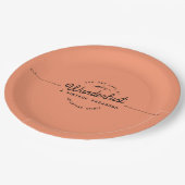 Wanderlust-Abenteuer-Camping Pappteller (Schrägansicht)