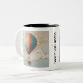 Wanderlust Aerials Zweifarbige Tasse (Vorderseite Links)