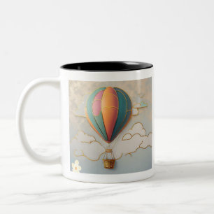 Wanderlust Aerials Zweifarbige Tasse