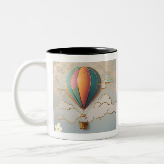 Wanderlust Aerials Zweifarbige Tasse (Links)