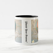 Wanderlust Aerials Zweifarbige Tasse (Mittel)