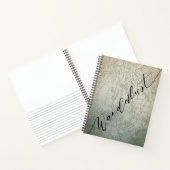 Wanderlust Aquamarin Ombre Watercolor Erlebniskart Notizblock (Innenseite)