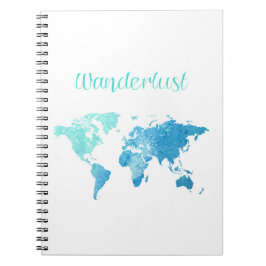 Wanderlust-Aquarell-Notizbuch Notizblock
