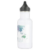 Wanderlust-Aquarell-Wasser-Flasche Trinkflasche (Rechts)
