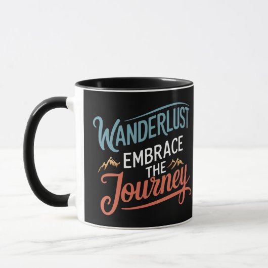 Wanderlust auf Reisen, Reisen Tasse (Links)