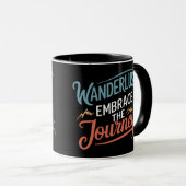 Wanderlust auf Reisen, Reisen Tasse (VorderseiteRechts)
