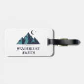 Wanderlust Awaits Gepäckanhänger (Rückseite horizontal)