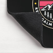 Wanderlust Behalte Ruhe und Camp auf Mousepad (Ecke)