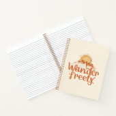 Wanderlust Bergsonne Boho-Typografie Notizblock (Innenseite)