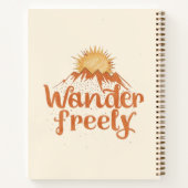 Wanderlust Bergsonne Boho-Typografie Notizblock (Rückseite)