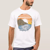 Wanderlust Bergstrandabenteuer T-Shirt (Vorderseite)