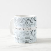 Wanderlust-Briefmarke Reisekostenvoranschlag Kaffeetasse (Vorderseite Links)