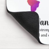 Wanderlust/bunter Weltkarteentwurf für Mousepad (Ecke)