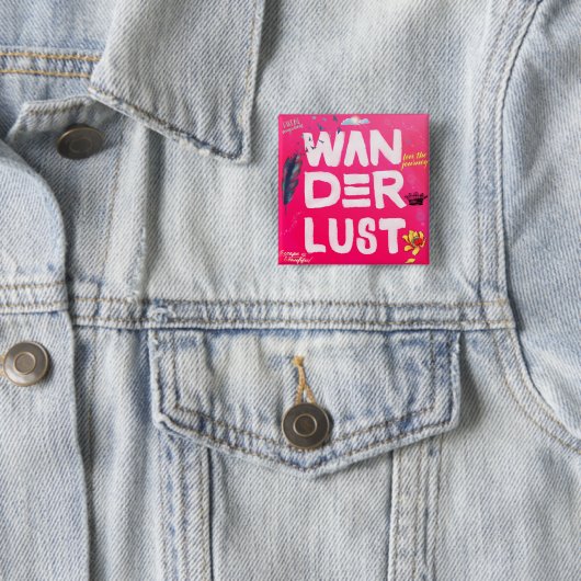 Wanderlust Button (Beispiel)