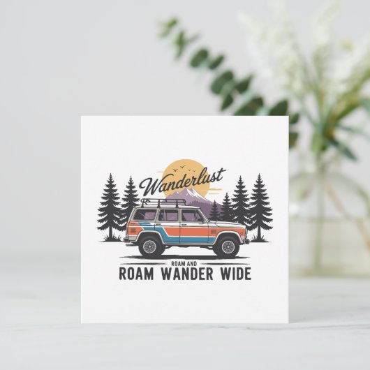 Wanderlust Camper - Roam and Roam Wander Wide (Stehend Vorderseite)