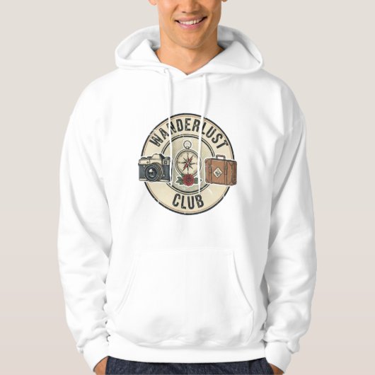 Wanderlust Club Hoodie (Vorderseite)