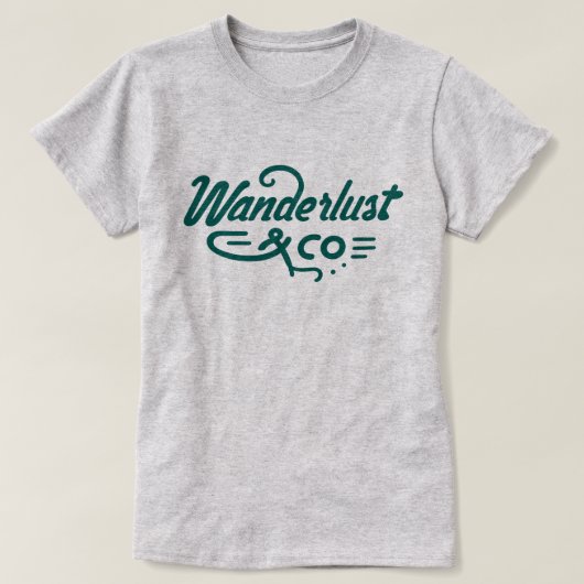 Wanderlust & CO T-Shirt (Design vorne)