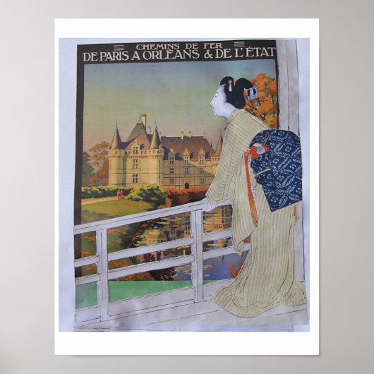 Wanderlust - Collage-Kunst Poster (Vorne)