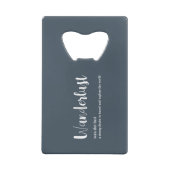 Wanderlust-Definition weiß, grau Geldbeutel Flaschenöffner (Rückseite)