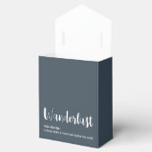 Wanderlust-Definition weiß, grau Geschenkschachtel (Geöffnet)