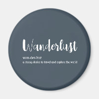 Wanderlust-Definition weiß, grau