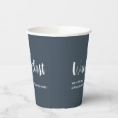 Wanderlust-Definition weiß, grau Pappbecher (Links)