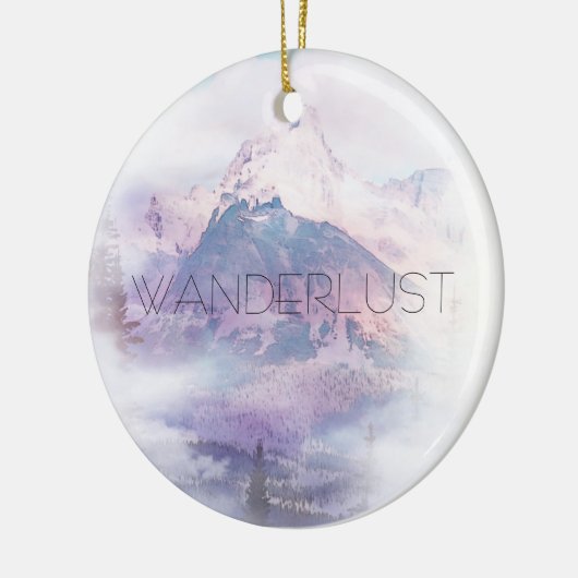 Wanderlust Dreamscape Keramik Ornament (Links)