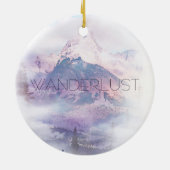 Wanderlust Dreamscape Keramik Ornament (Hinten)
