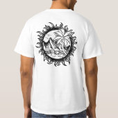 Wanderlust entdecken die Welt T-Shirt (Rückseite)