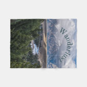 Wanderlust Fleecedecke (Vorderseite (Horizontal))