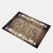 Wanderlust genießen den FahrVintagen Fußmatte (Schrägansicht)