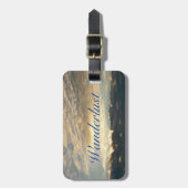 Wanderlust-Gepäck-Reise Gepäckanhänger (Vorderseite vertikal)