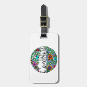 Wanderlust Gepäckanhänger (Vorderseite vertikal)